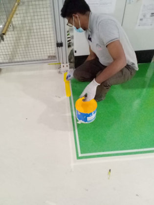 Blue Epoxy Floor