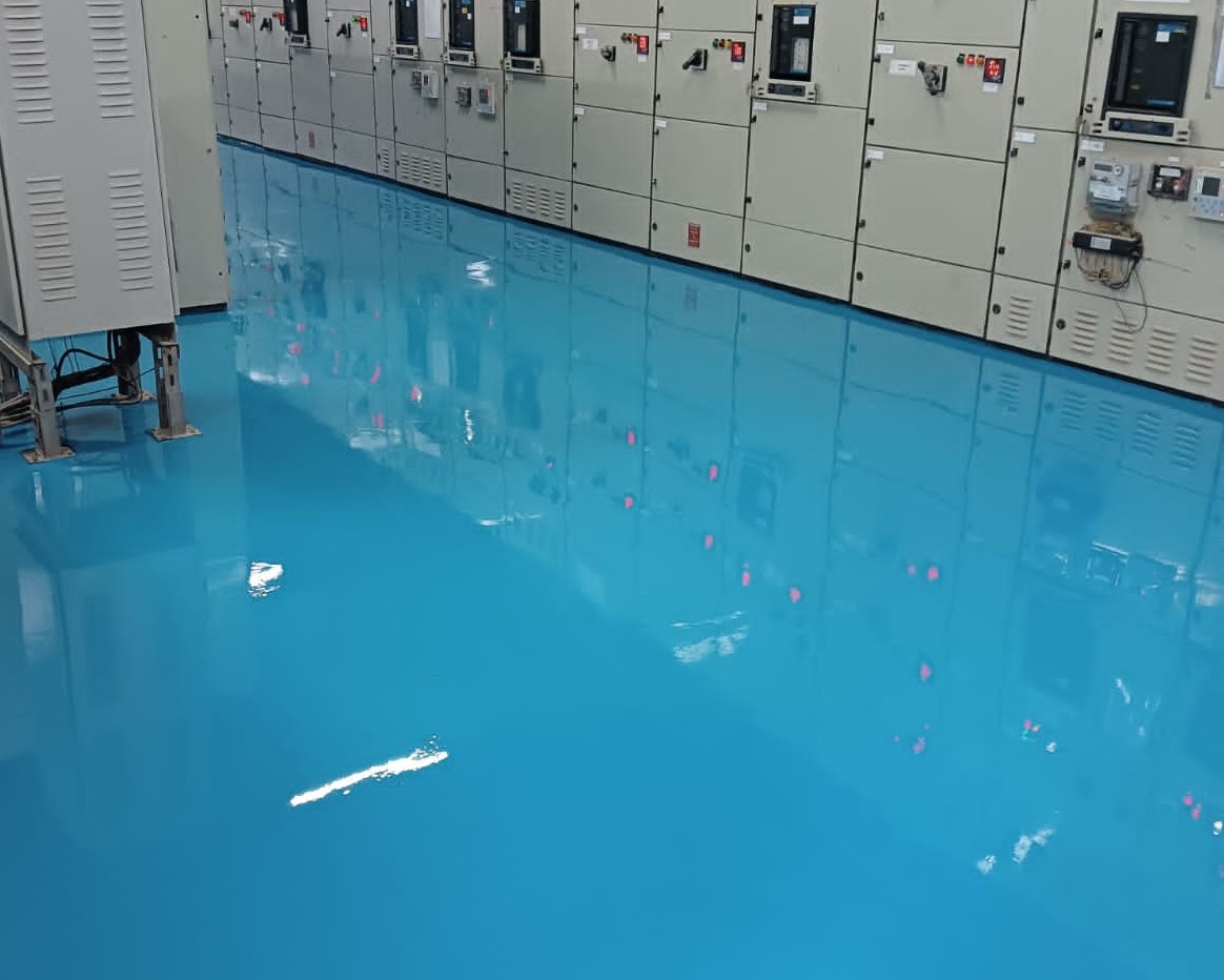 Electroscreed-dielectric insulation floor coatings