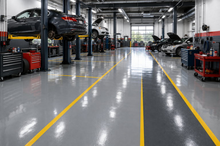 Enhance the Durability of Auto Repair Shop floors with Floorkrete
